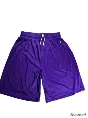 Badger Men's Core 9" Performance Shorts Purple Athletic Training